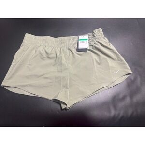 Nike One NEW Women's Dri-FIT Mid-Rise 3"‎ Brief-Lined Shorts Green XL